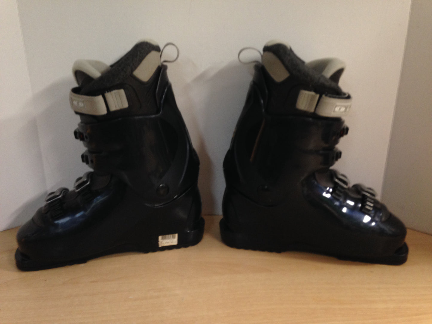 Ski Boots Mondo Size 25.0 Mens Size 7 Ladies Size 8 295 mm Salomon Blue Grey Excellent