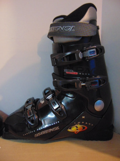 Ski Boots Mondo Size 28.0 Men's Size 10 321 mm Rossignol Impact Black Grey New Demo Model