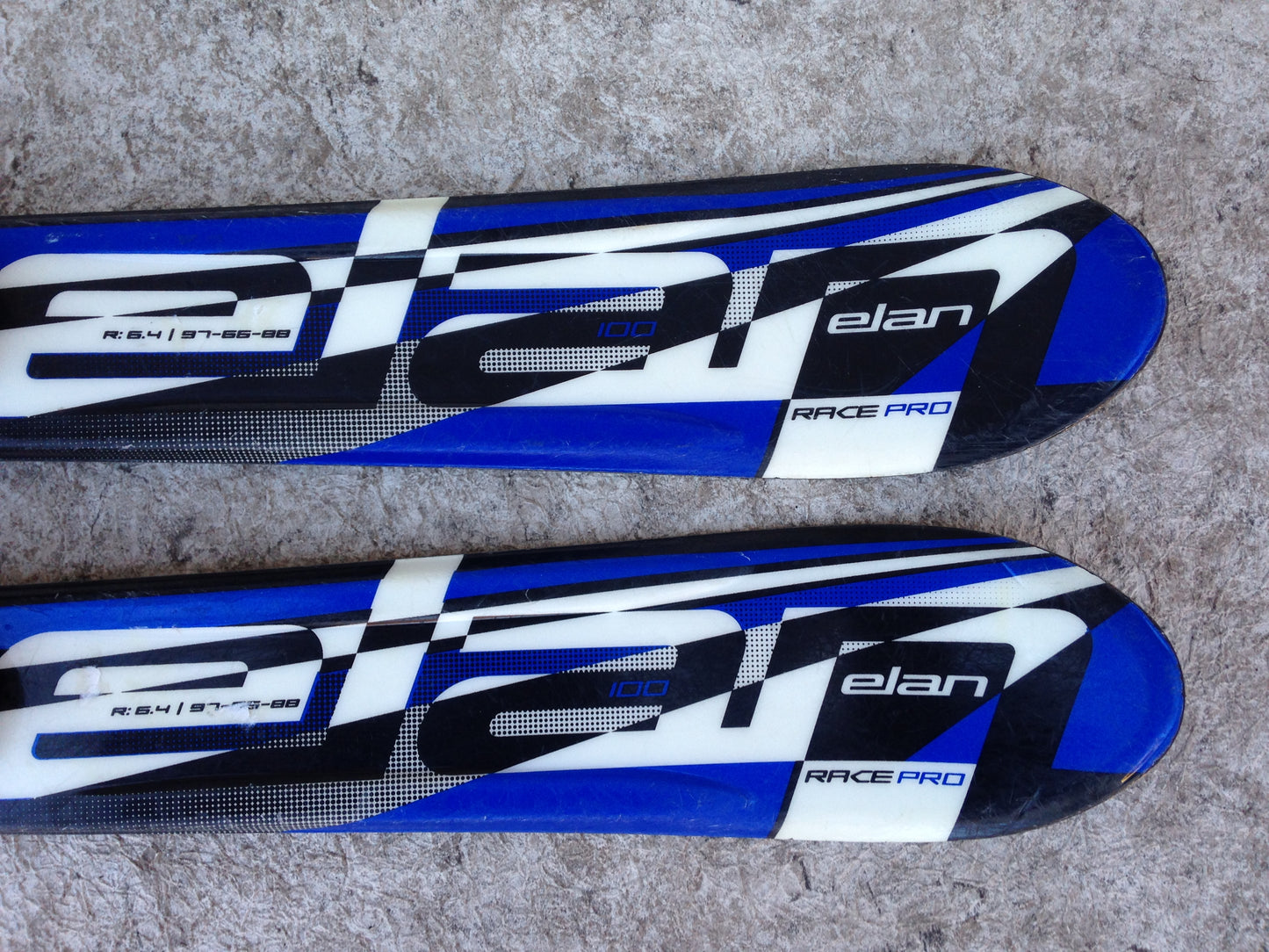Ski 100 Elan Race Pro Blue Black Parabolic With Bindings