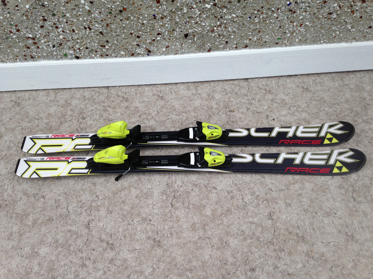 Ski 120 Fischer Race Parabolic Red Black Lime With Bindings