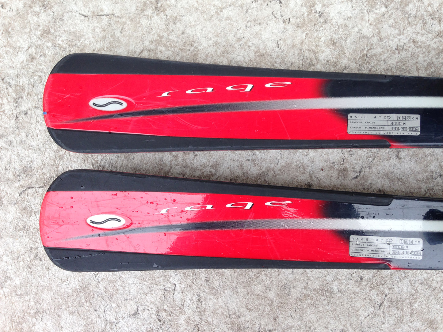 Ski 160 Scott Air Parabolic Black Red Grey With Bindings Excellent