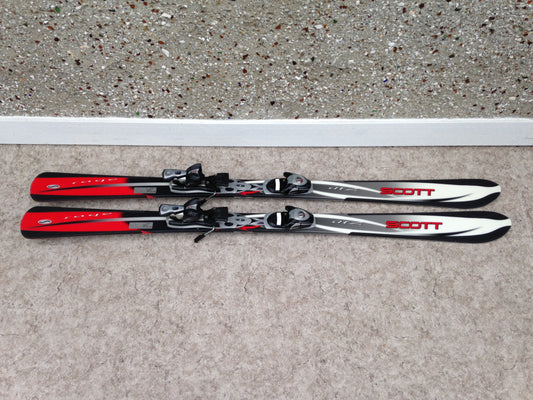 Ski 160 Scott Air Parabolic Black Red Grey With Bindings Excellent
