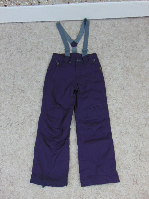 Snow Pants Child Size 12 Mole Purple and Grey With Removeable Suspenders Snowboarding New Demo Model