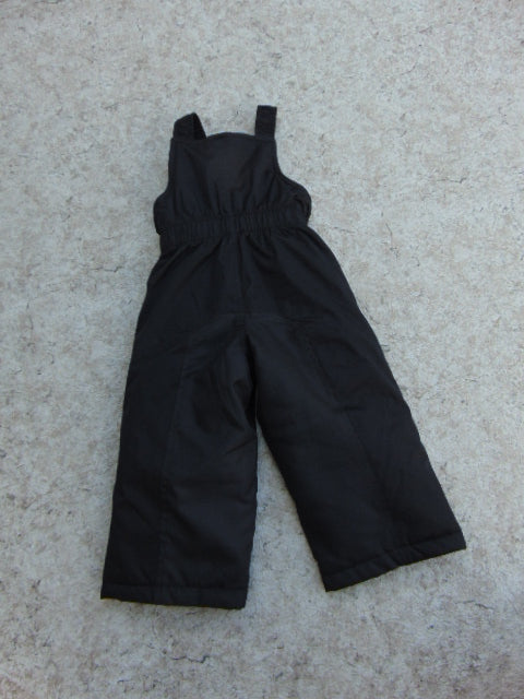 Snow Pants Child Size 2 Fleece Lined With Bib New Demo Black