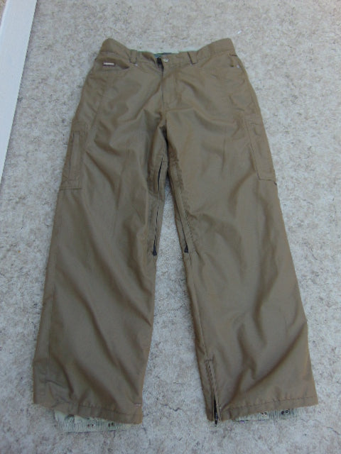 Snow Pants Men's Size X Large Ripzone Tan Minor Wear On Cuffs Snowboarding