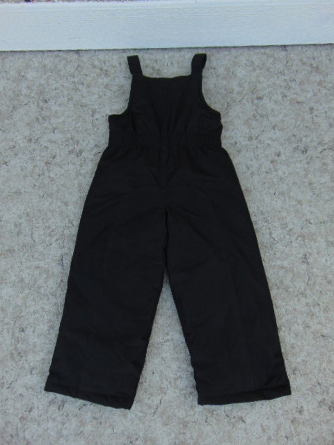 Snow Pants Child Size 3 X Athletic Black With Bib Fleece Lined New Demo Model