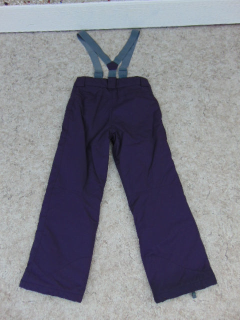 Snow Pants Child Size 12 Mole Purple and Grey With Removeable Suspenders Snowboarding New Demo Model