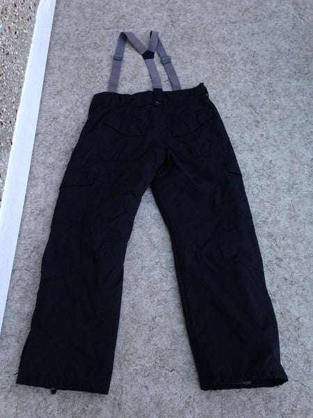 Snow Pants Men's Size X Large Firefly Smoke Grey Black With Adjustable Straps and Waist Snowboarding New Demo Model