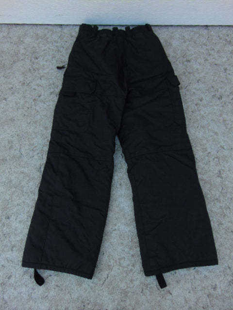 Snow Pants Child Size 7-8 Firefly Black Lined  Snowboarding Excellent New Demo Model