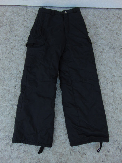 Snow Pants Child Size 7-8 Firefly Black Lined  Snowboarding Excellent New Demo Model