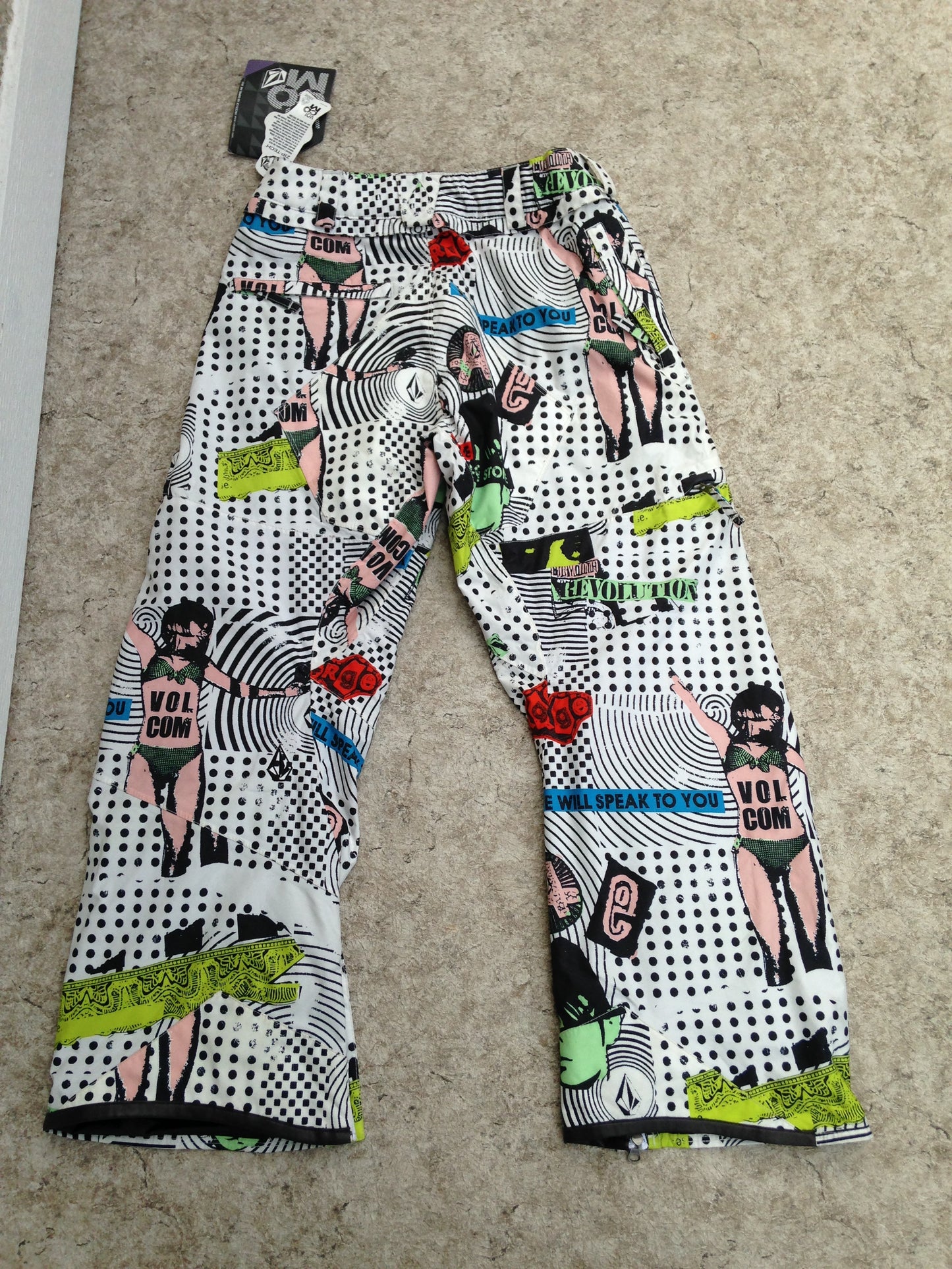 Snow Pants Men's Size X Small Volcom Snowboarding New With Tags Fun