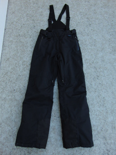 Snow Pants Men's Size Small Crane Black With Removable Straps Waterproof Zippers Snowboarding Excellent