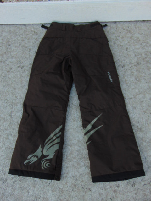 Snow Pants Child Size 10-12 Columbia Brown Black New Demo Model