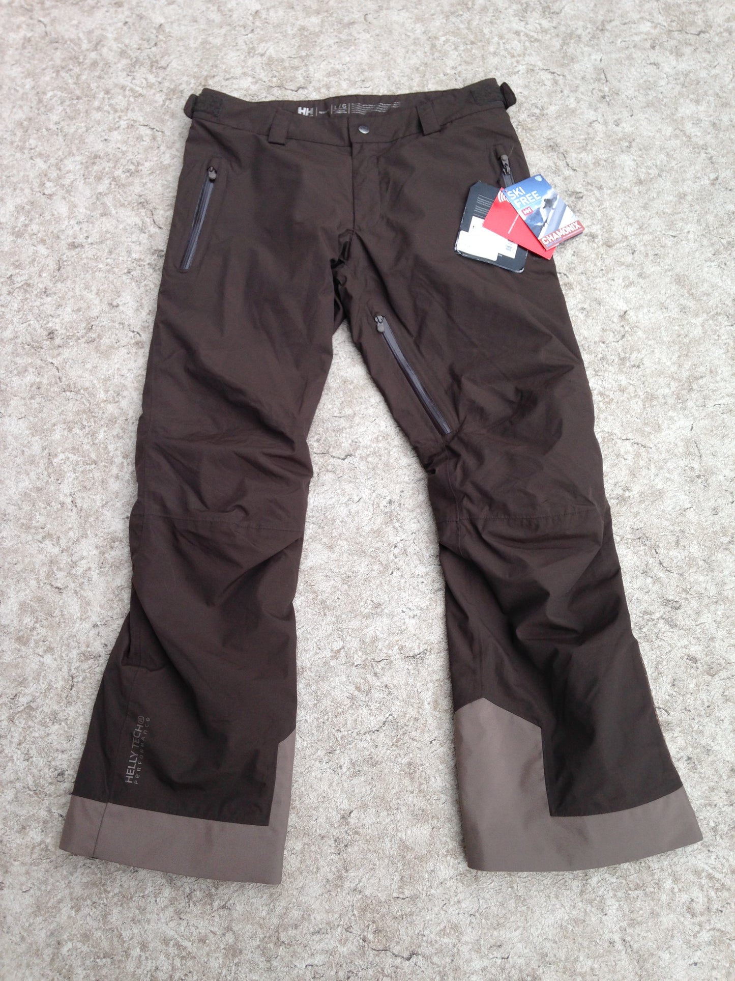 Snow Pants Men's Size Medium Helly Hansen Legend Cocoa Waterproof New With Tags