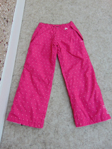 Snow Pants Child Size 12-14 Youth Oneill Pink With White Snow Dots Snowboarding New Demo Model