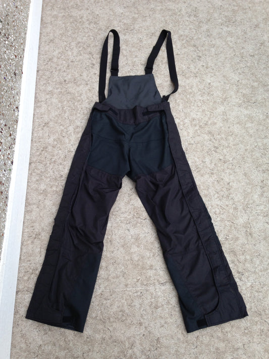 Snow Pants Men's Size Medium Outech Bib Full Zippers Both Legs Great Snowmobile Ski Snowboard Black As New