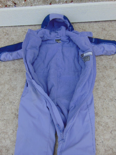 Snowsuit Child Size 4 REI Snow Gear 1 pc Purple Fleece Lined Made For The Cold and Snow