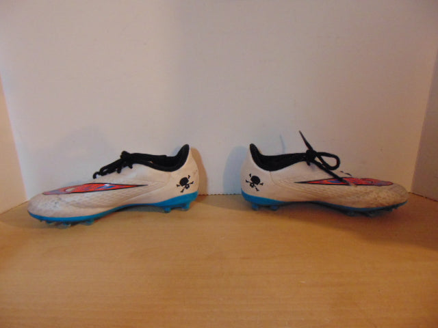 Soccer Shoes Cleats Child Size 3 Nike Hypervenom White Orange Blue Minor Marks