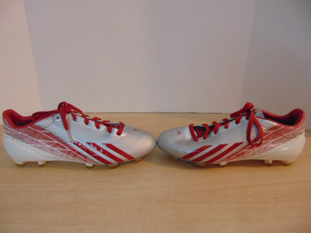 Soccer Shoes Cleats Men's Size 11 Adidas Adizero Red Grey Excellent