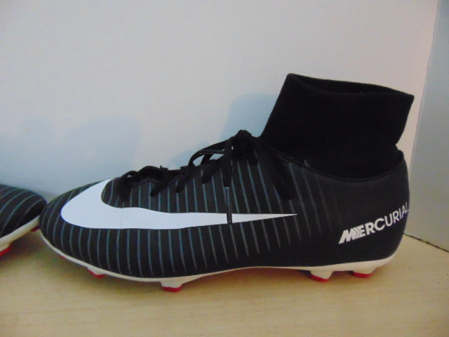Soccer Shoes Cleats Men's Size 6 Nike Mercurial Slipper Sock Nike Skin Black White