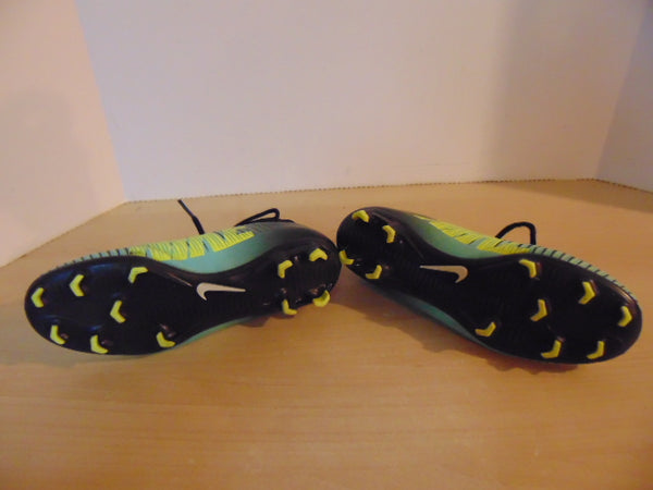 Soccer Shoes Cleats Men’s Size 6 Nike Mercurial Blue Black Yellow Slipper Foot Minor Marks