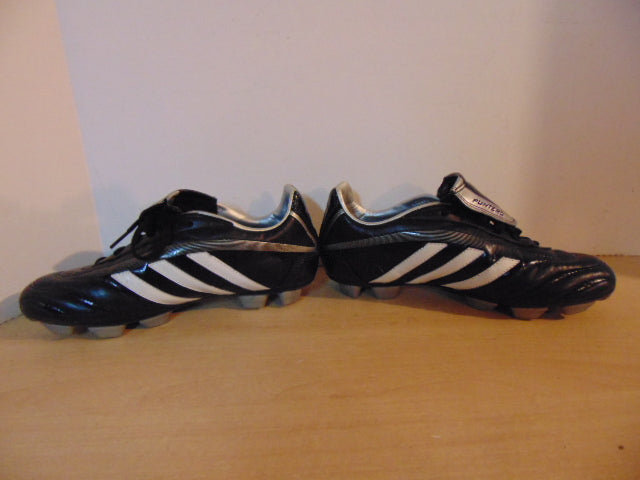 Soccer Shoes Cleats Men's Size 6.5 Adidas Puntero Black Grey Excellent
