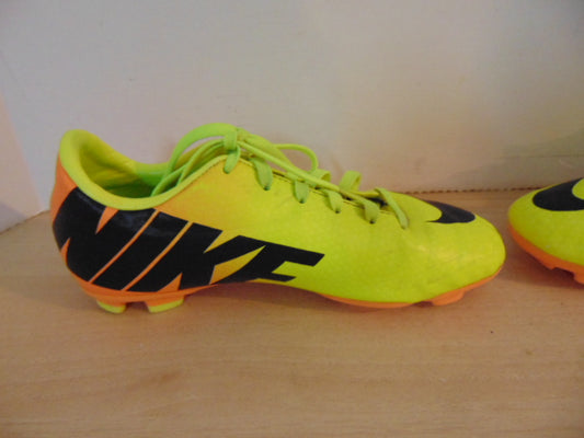 Soccer Shoes Cleats Child Size 3 Nike Mercurial Yellow Orange Black Minor Marks