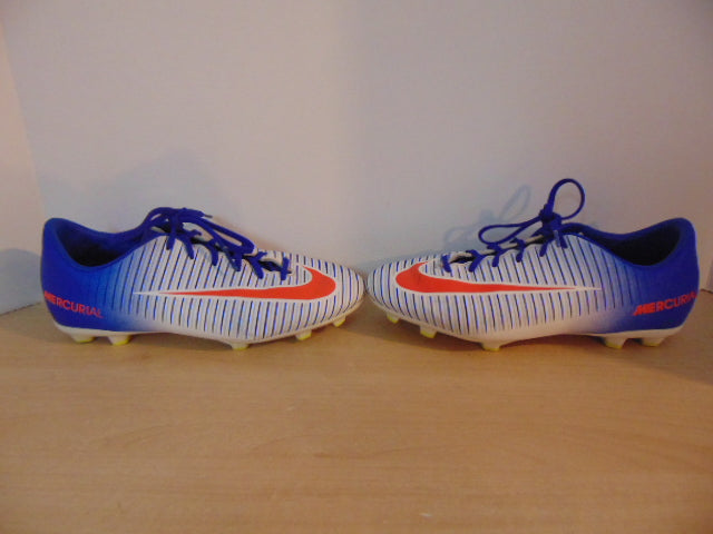 Soccer Shoes Cleats Men's Size 6 Nike Mercurial Blue Red White