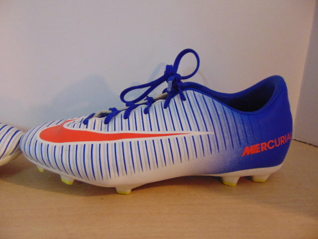 Soccer Shoes Cleats Men's Size 6 Nike Mercurial Blue Red White