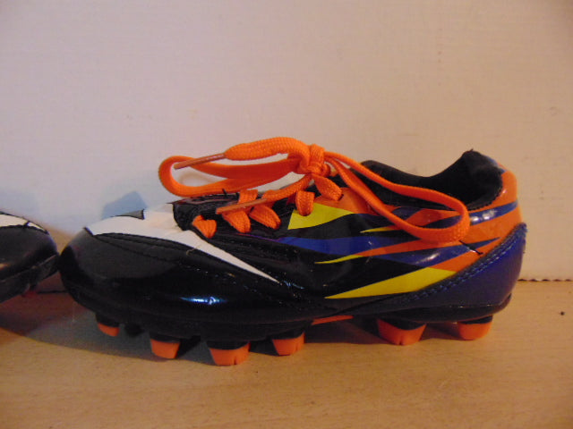 Soccer Shoes Cleats Child Size 10 Toddler Diadora Black Orange White As New