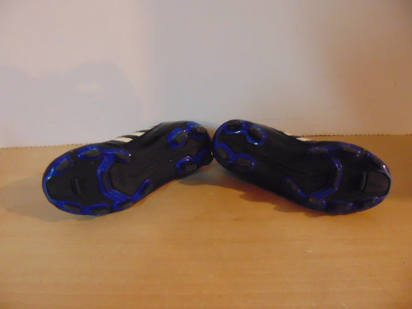Soccer Shoes Cleats Child Size 10 Toddler Adidas Puntero Blue Black White  As New
