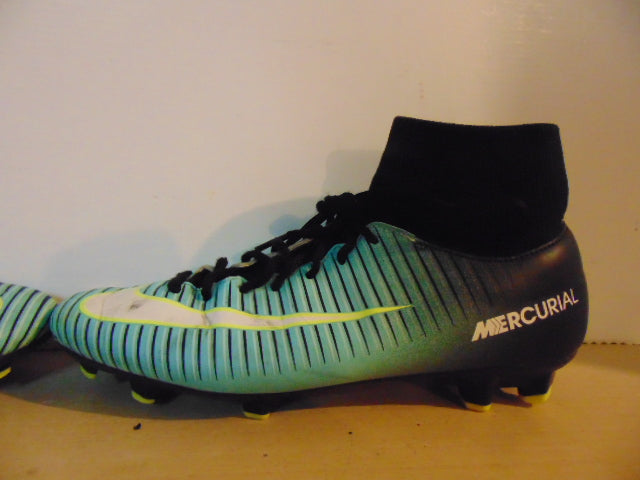 Soccer Shoes Cleats Men’s Size 6 Nike Mercurial Blue Black Yellow Slipper Foot Minor Marks