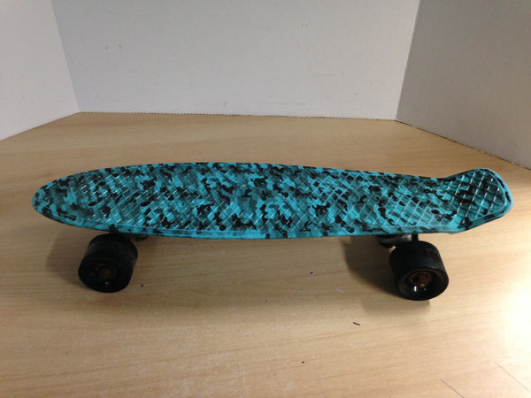 Skateboard Penny Style Teal Black 22 inch