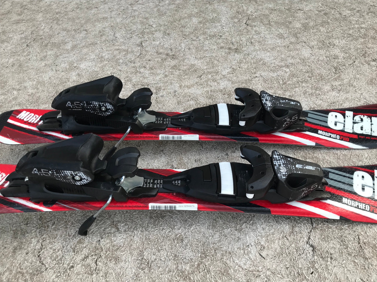 Ski 070 Elan Pro Toddler Size Red Black Parabolic With Bindings Excellent