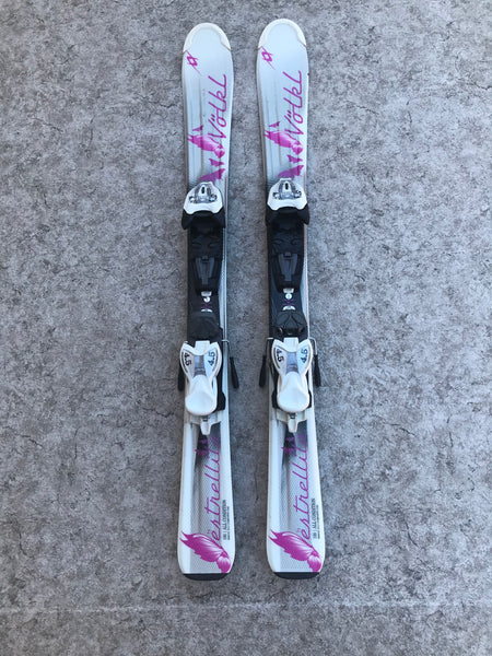 Ski 100 Volki Estrellita White Fushia Grey Parabolic With Bindings