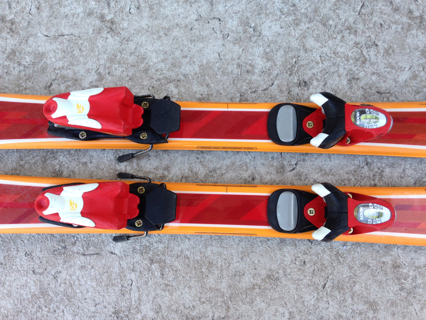 Ski 110 Dynastar Cross Team Parabolic Red Orange With Bindings Excellent