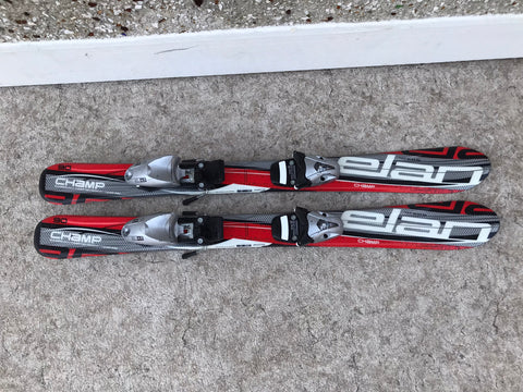 Ski 110 Elan Black Grey Red Parabolic With Bindings