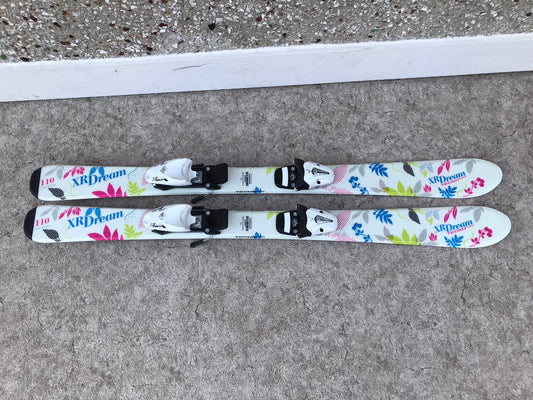 Ski 110 Tecno Pro Dream NEW With Tag Pink White Blue Parabolic With Bindings MM