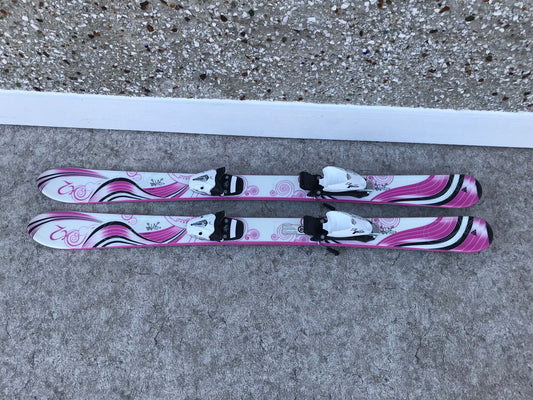 Ski 112 K-2 Luv Bug Parabolic Pink White With Bindings Excellent
