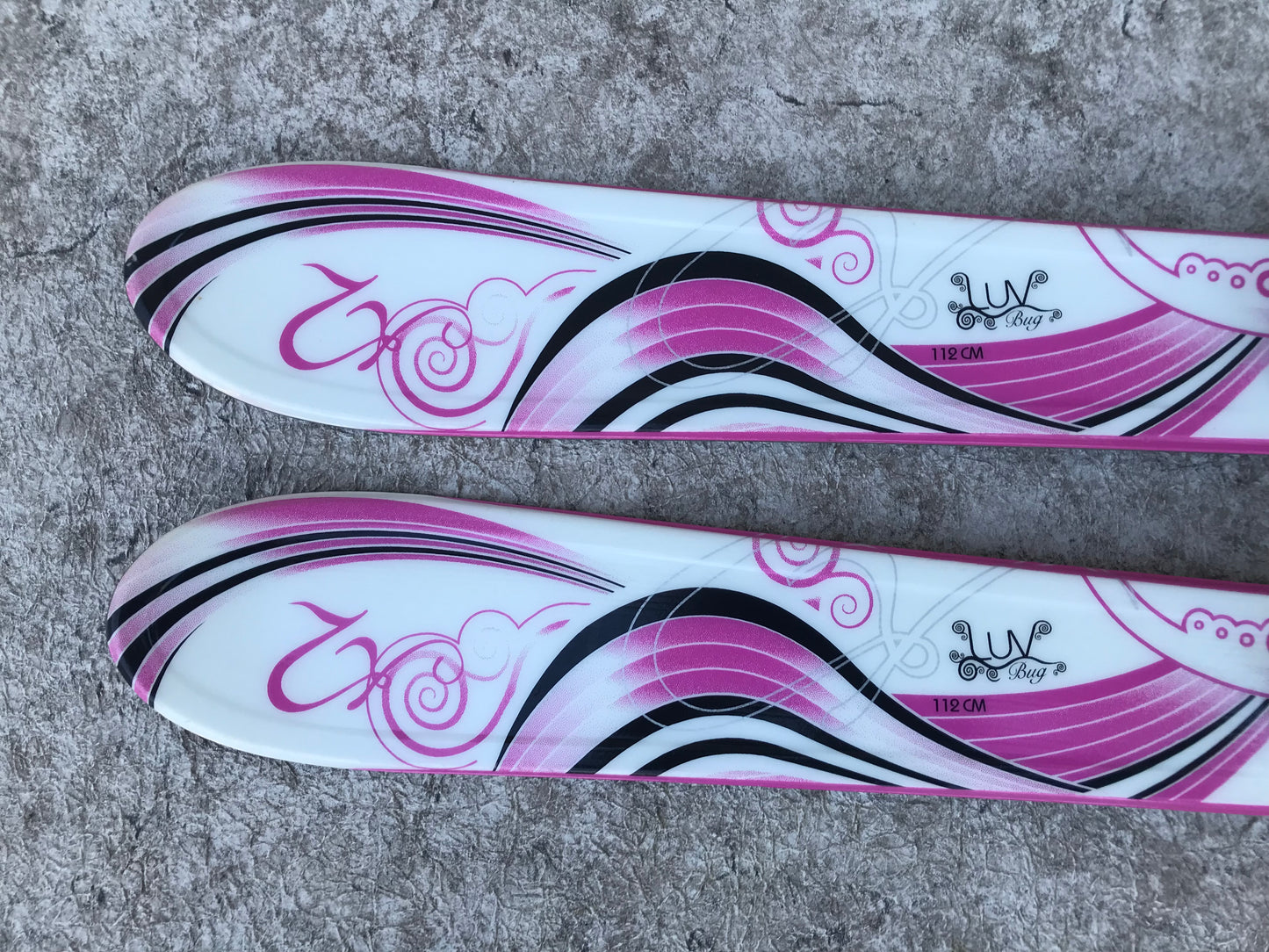 Ski 112 K-2 Luv Bug Parabolic Pink White With Bindings Excellent