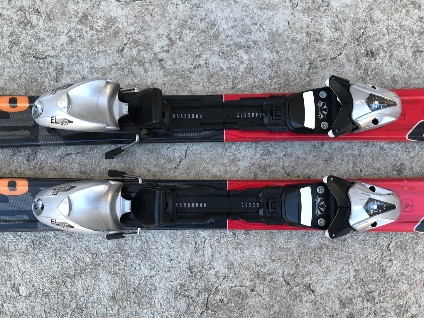 Ski 120 Elan Pro Race Black Red With Bindings Parabolic
