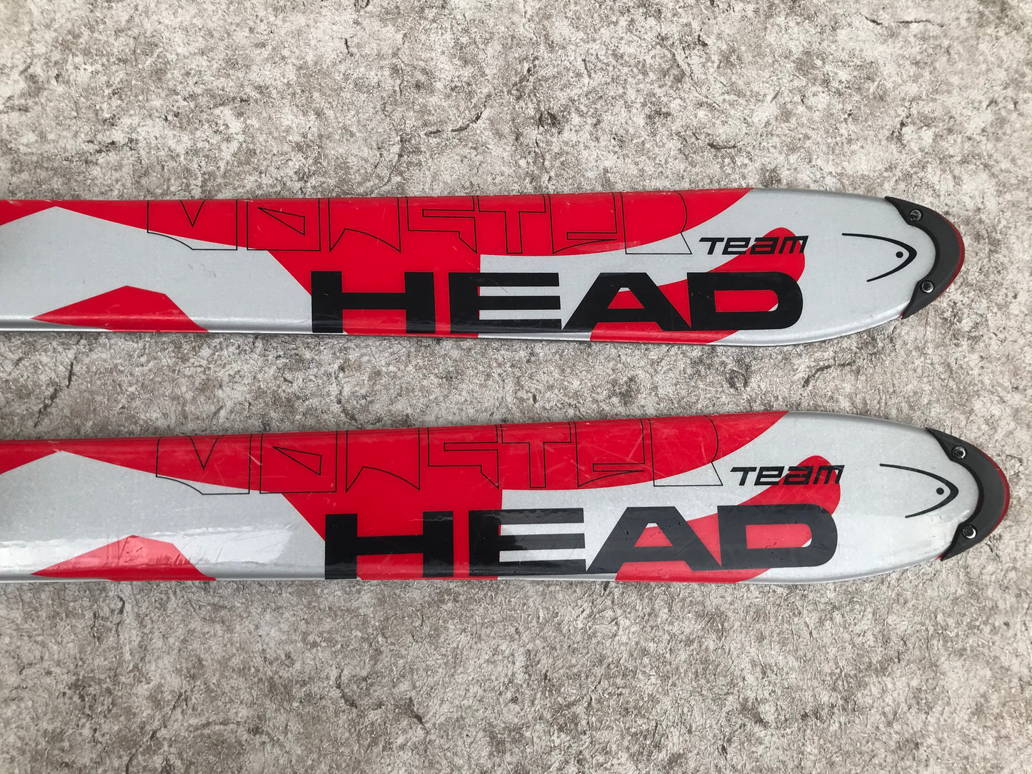 Ski 120 Head Team Parabolic Black Red Grey  With Bindings