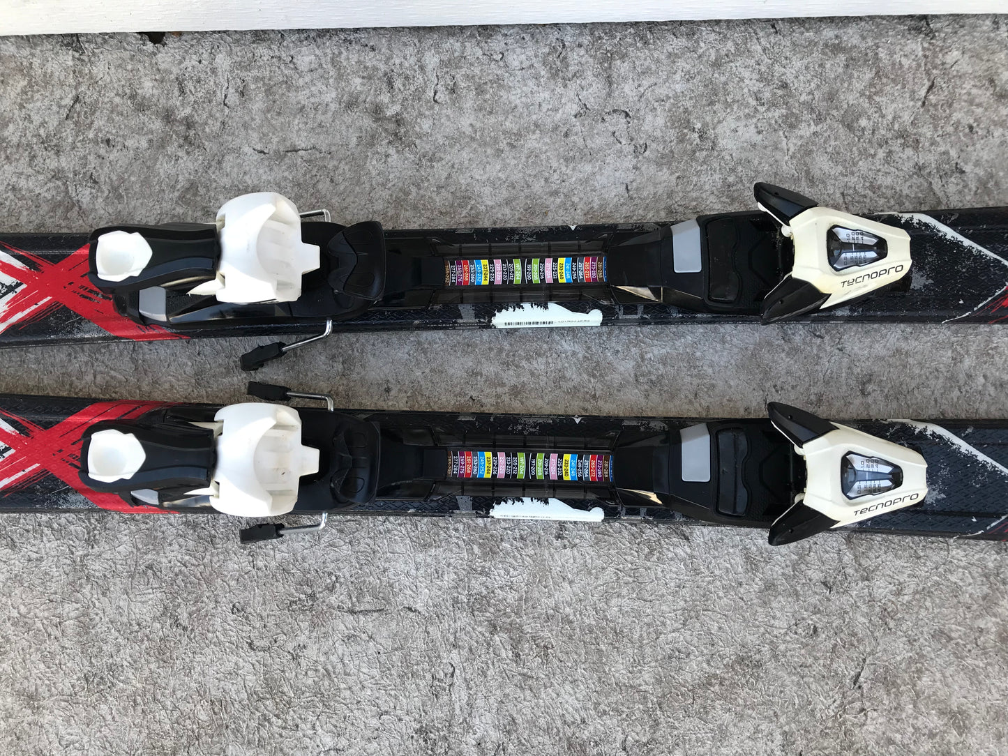 Ski 120 Tecno Pro X Team Red Black White Parabolic With Bindings