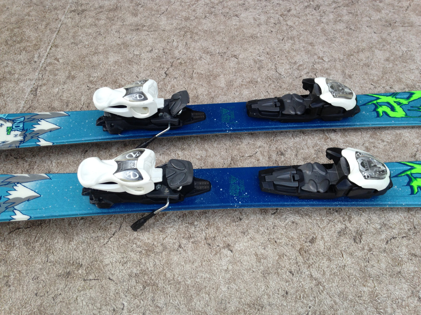 Ski 124 K-2 Indy Parabolic Blue Multi With Bindings