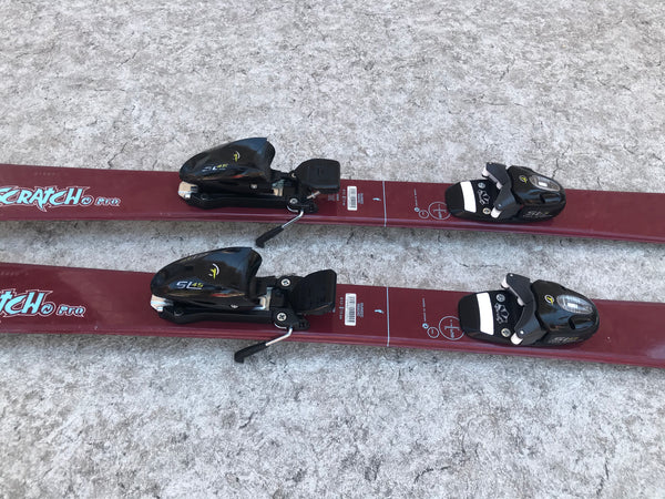 Ski 128 Rossignol Scratch Pro Blue Brick Red Twin Tipped Parabolic With Bindings