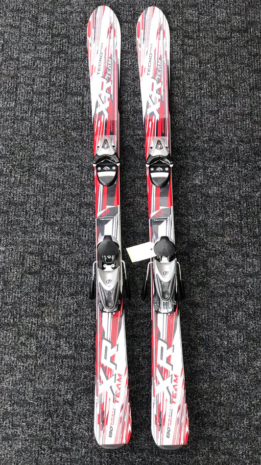 Ski 130 Tecno Pro XR Team Red White  Parabolic Large Fit Bindings 25.0+ Excellent