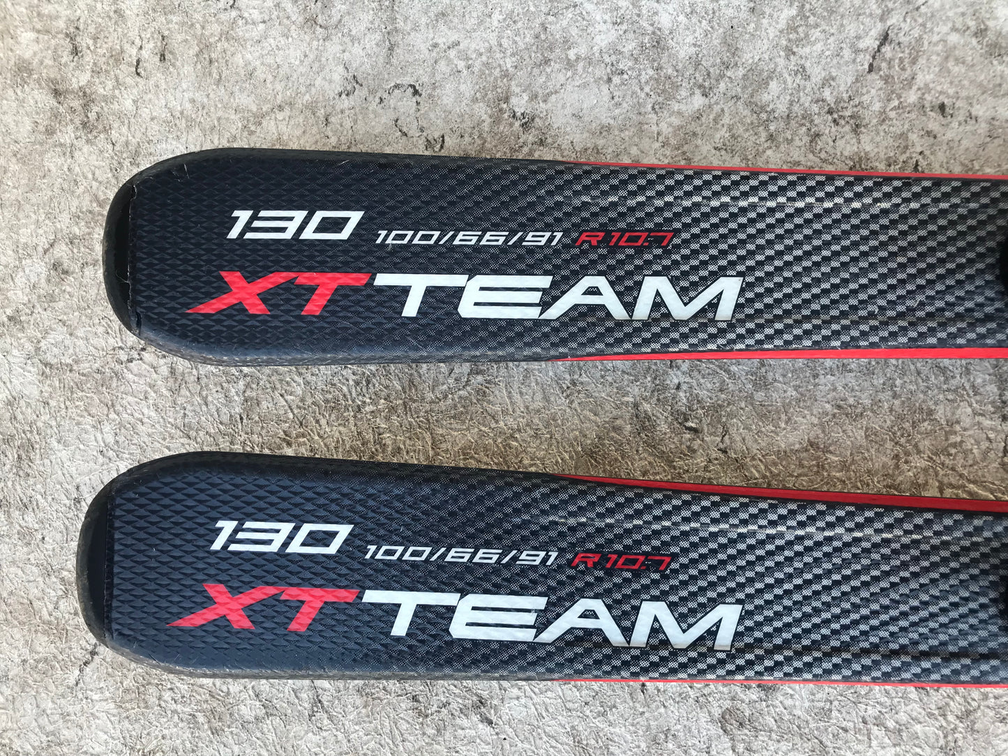Ski 130 Tecno Pro X Team Red Black Parabolic With Bindings
