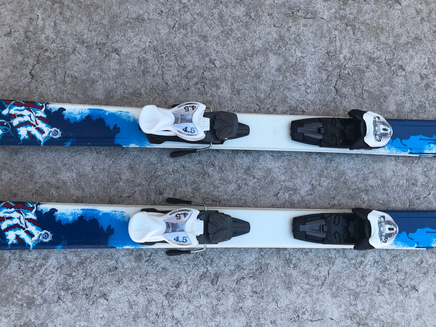 Ski 136 K-2 Indy Blue White Parabolic With Bindings