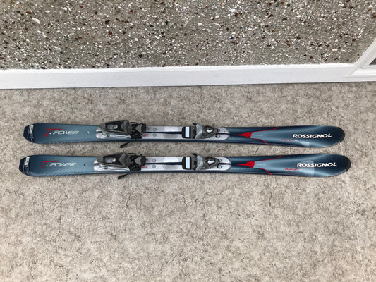 Ski 140 Rossignol Power Parabolic Blue Grey With Bindings