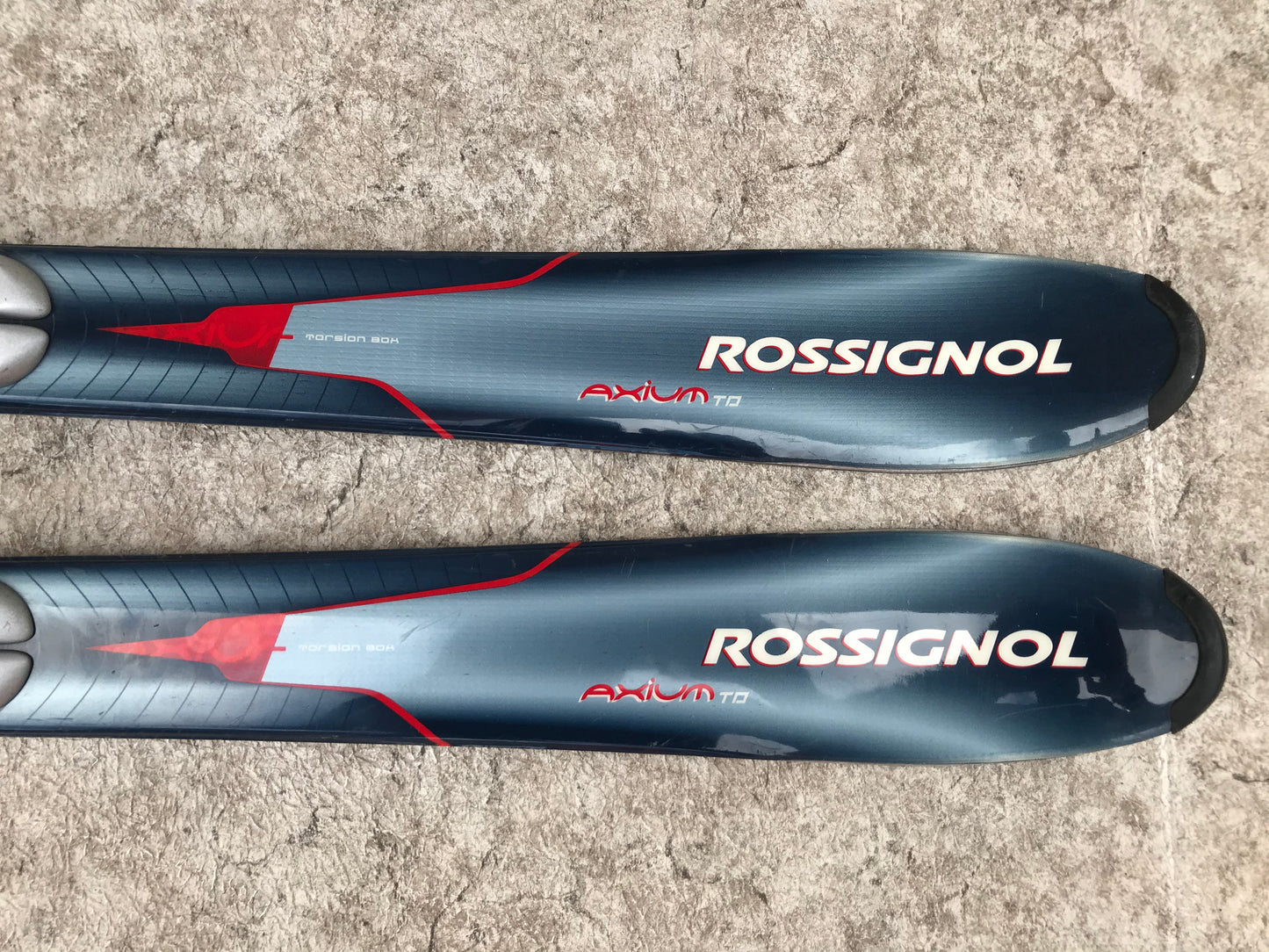 Ski 140 Rossignol Power Parabolic Blue Grey With Bindings
